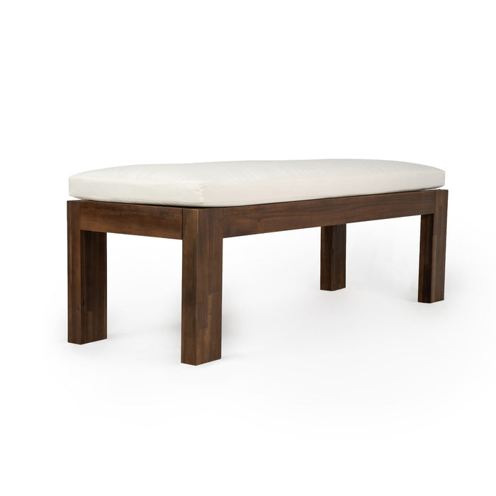 Outdoor Dining Set Rectangular Table With Umbrella Hole