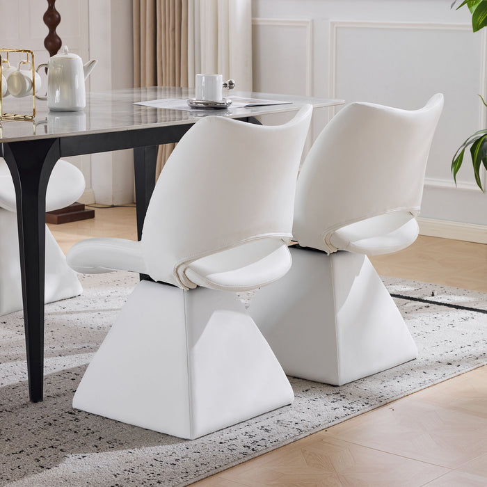 Modern Swivel Dining Chair With High Back