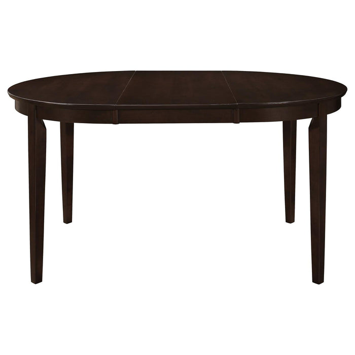 Elmira - Oval Dining Table With Leaf Extension - Brown