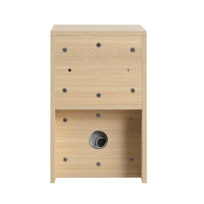 Wall Mounted Bathroom Vanity With Sink, Storage Shelves & Soft Close Door