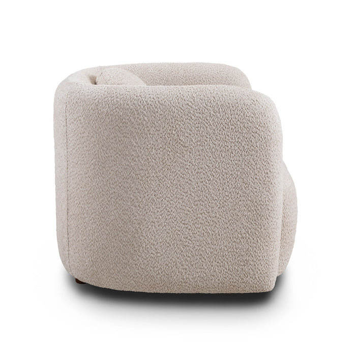 Japandi Style Accent Square Chair