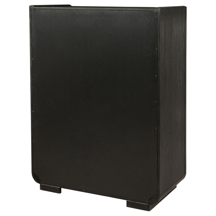 Bangor - 5 Drawer Bedroom Chest - Black