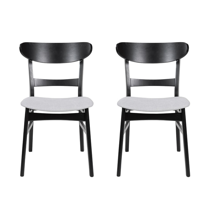Modern Dining Chairs With Cushioned Seat (Set of 2)