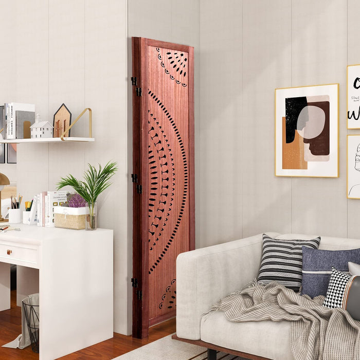 Panel Solid Wood Folding Room Divider