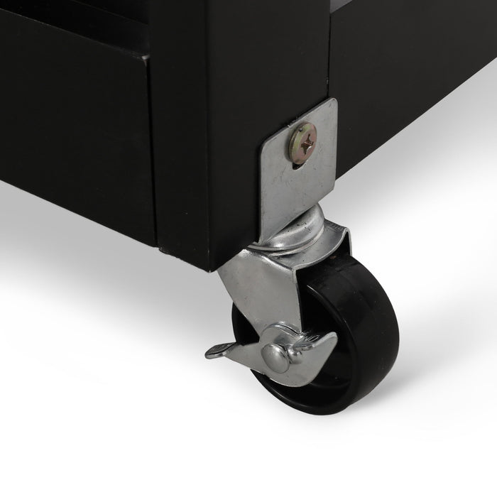 Lanier - Kitchen Cart With Wheels - Black