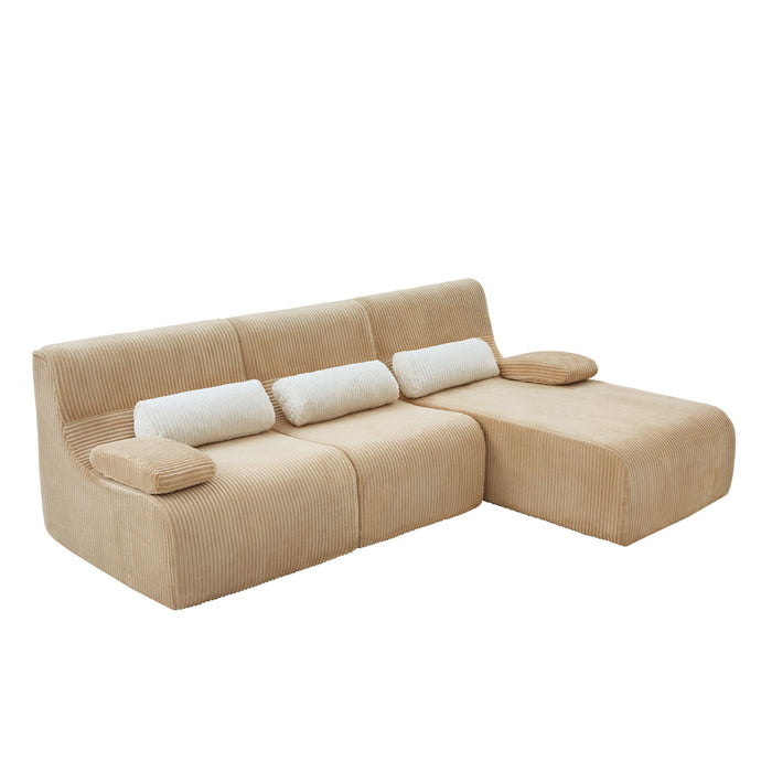 Oversized Sectional Sofa, Living Room Seating With Modular Design
