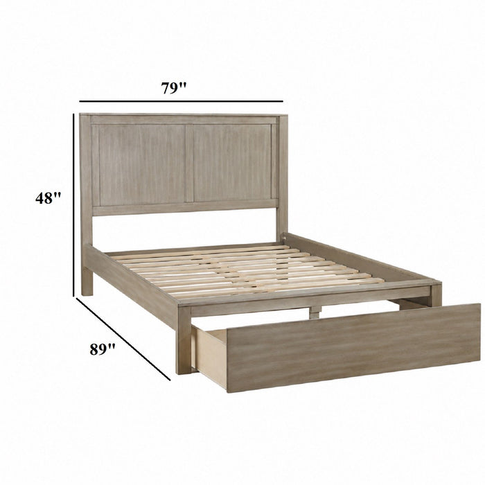 Bed With 2 Panel Headboard