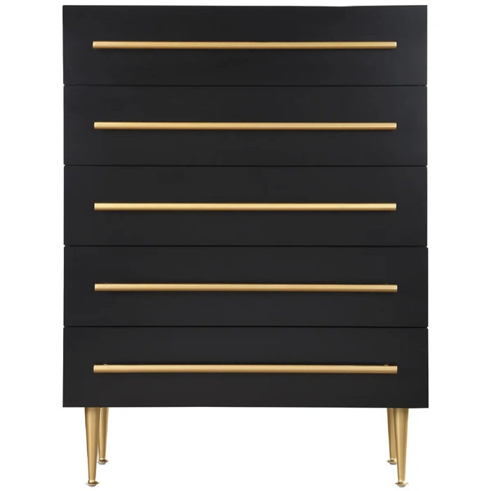 Contemporary 5 Drawer Chest For Bedroom
