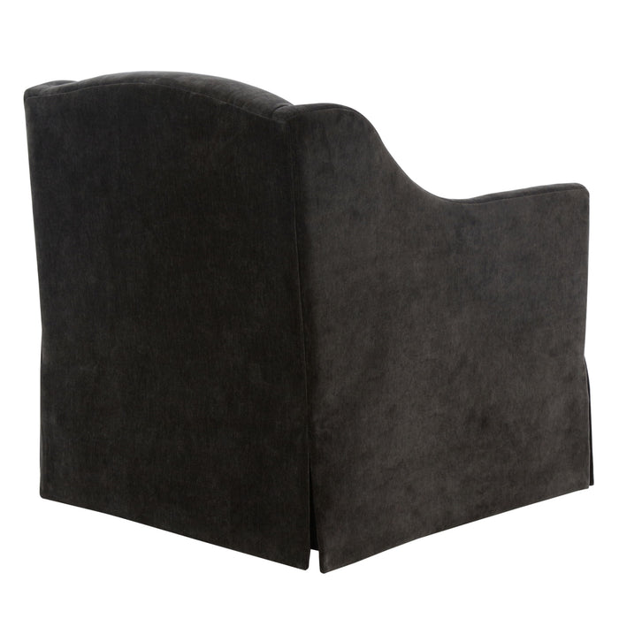 Luisa - Skirted Swivel Accent Chair