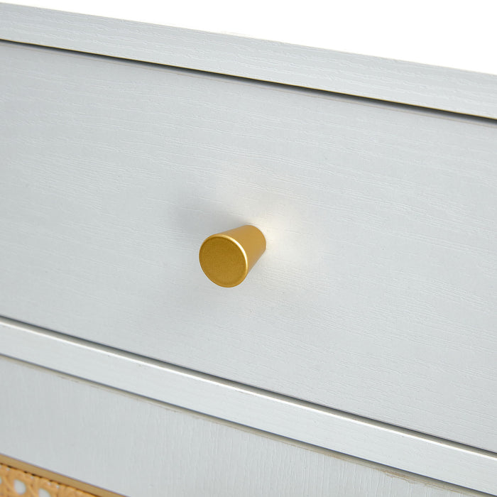 Modern Minimalist Rattan Shoe Cabinet, Elegant Storage Solution