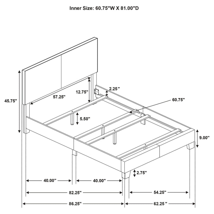 Efram - Panel Bed