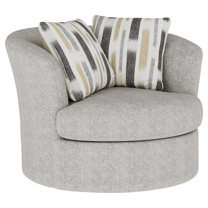 Myles - Swivel Chair - Overcast