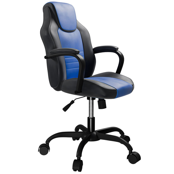 Gaming And Office Chair With Padded Arms, Adjustable Height