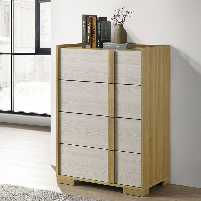 Lincoln - 4 Drawer Chest Of Drawers - Natural