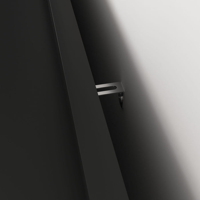 Modern Sideboard Buffet Cabinet With Red Doors And Unique Panel Styling