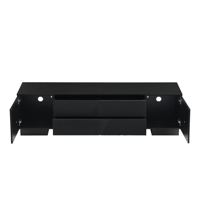 Modern TV Stand With Storage Cabinets, 4 Drawers