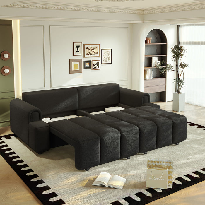 4 Seater Modern Couch With Seats Storage