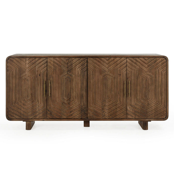 Holmes - 4 Door Sideboard - Artisan Brown