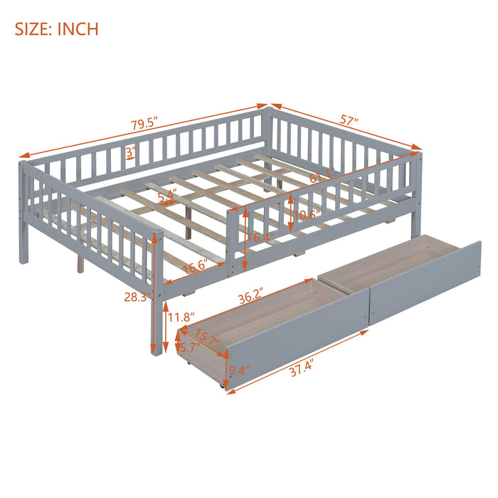 Multifunctional Wooden Daybed Bed