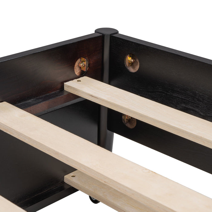 Platform Bed With 2 Big Drawers & Trundle