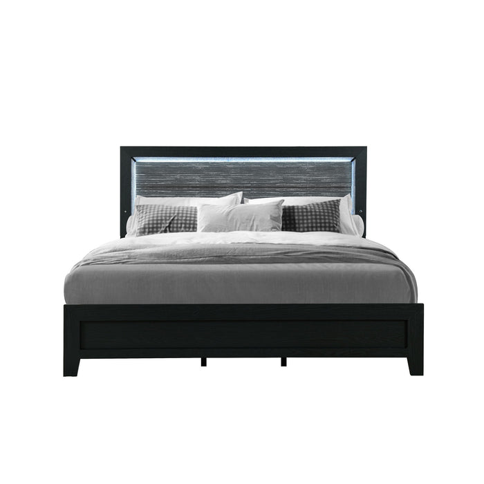 Carlos - 5 Pieces Queen Bedroom Set - Black