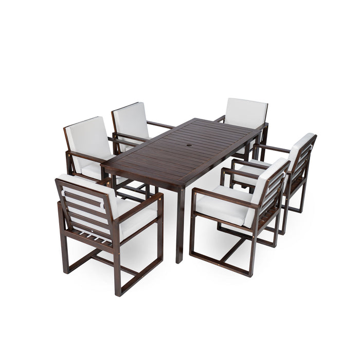 Patio Dining Set Outdoor Dining Table And Chair Set With And Removable Cushions For Patio
