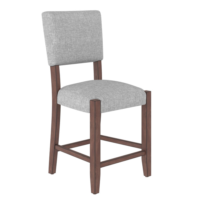 5 Piece Counter Height Dining Set With 4 Upholstered Chairs