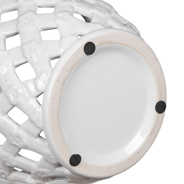 Ballas - Bird Lidded Jar - White