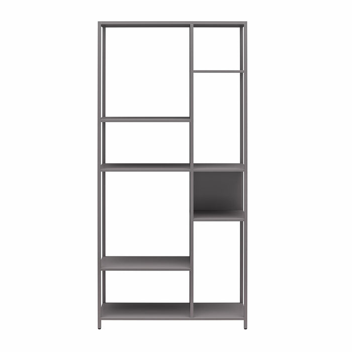 Mission District - Bookcase Room Divider With 6 Shelves - Gray