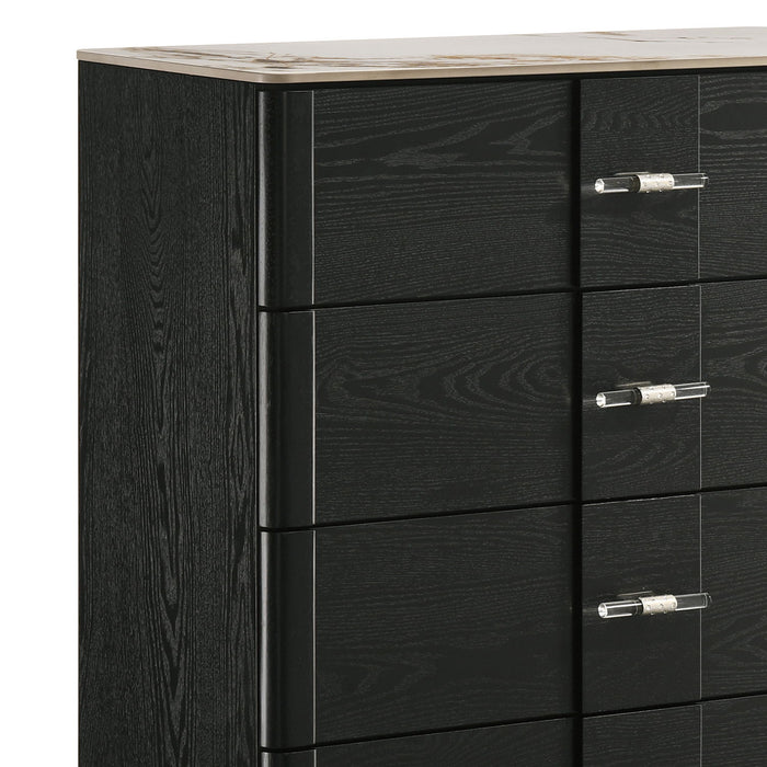 Opel - 5 Drawer Chest - Black