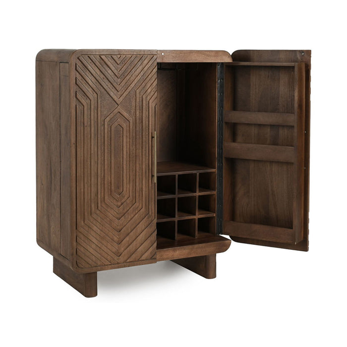 Holmes - Bar Cabinet - Artisan Brown