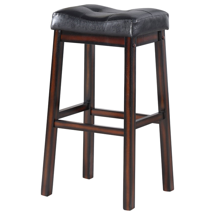 Upholstered Bar Stool (Set of 2) - Black