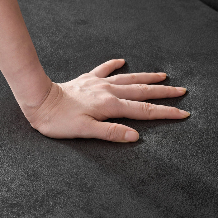 Chesterfield 3 And 2 Seater Sofa Set, High Tech Fabric Upholstered Couch For Living Room