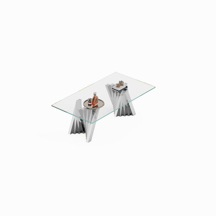 Table With Twisted Fan Shaped Legs