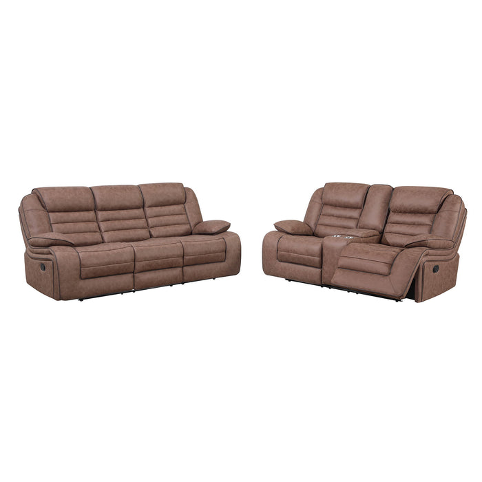 Lucius - Glider Recliner With Manual Recline - Brown