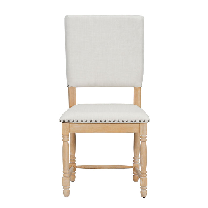 Topmax - Vintage Traditional Extendable Dining Table Set With Removable Leaf