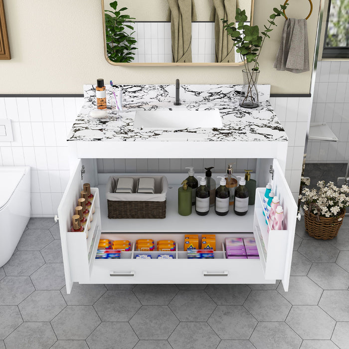 Bathroom Vanity & Storage - White