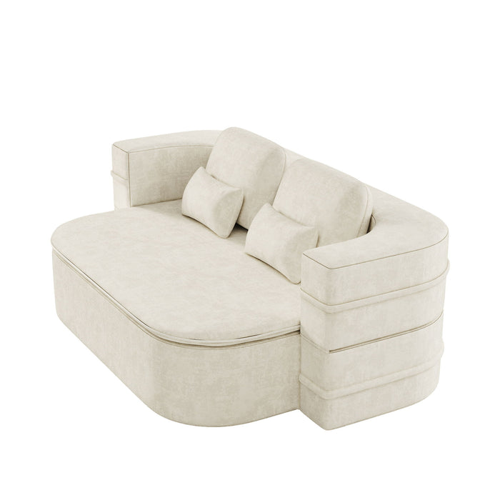 2 In 1 Foldable Sofa Bed With Multi Functional Blanket, Floor Lounge Sofa