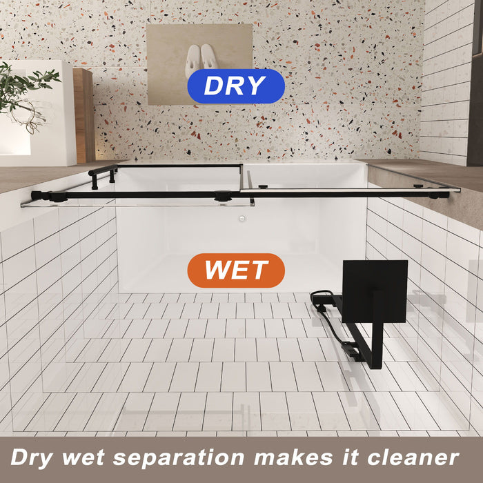 Frameless Shower Door With Handle