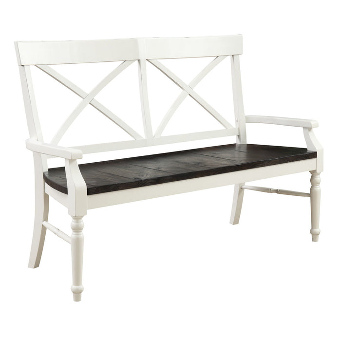 Mountina - Bench - Brown / White