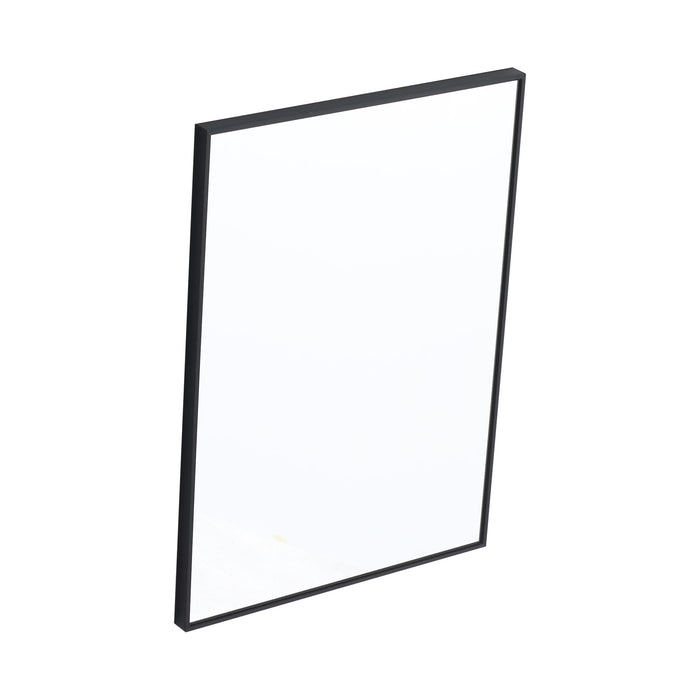 20" Rectangular Wall Mounted Mirror - Black