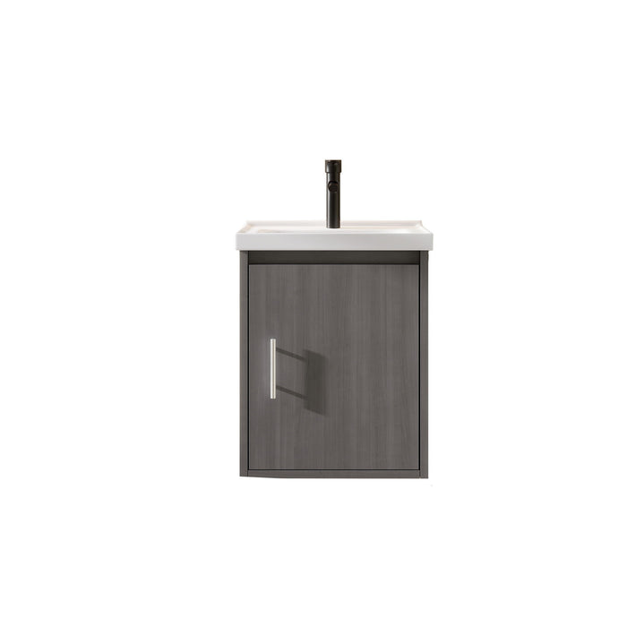 Floating Bathroom Vanity Combo, Wall Mounted Cabinet With Sink & Soft Close Doors For Small Bathrooms