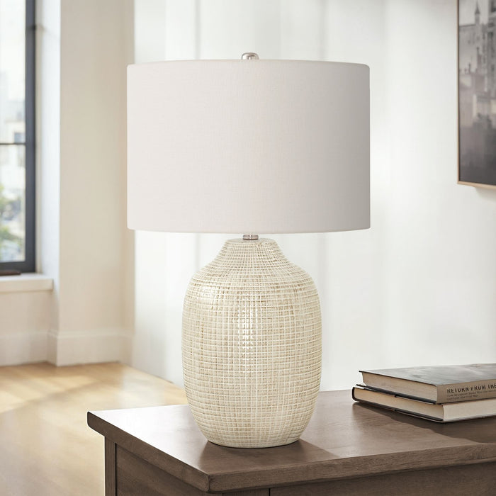 Table Lamp, Lighting, Ceramic, Contemporary - Cream
