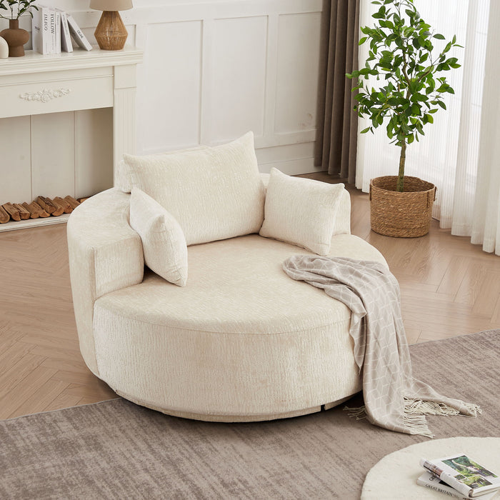 Single 360 Degree Swivel Chair For Living Room