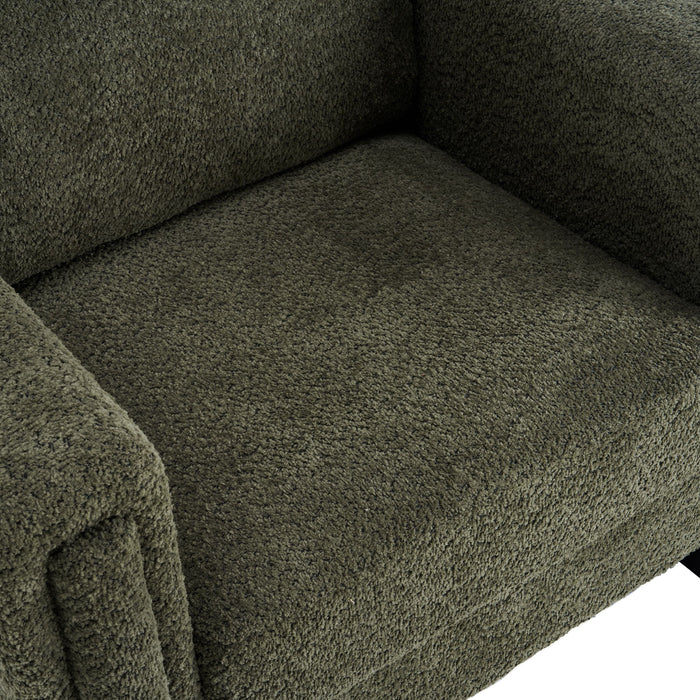 Upholstered Accent Armchair With Square Arm
