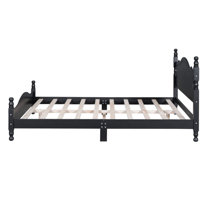 Platform Bed Frame With Slat Support
