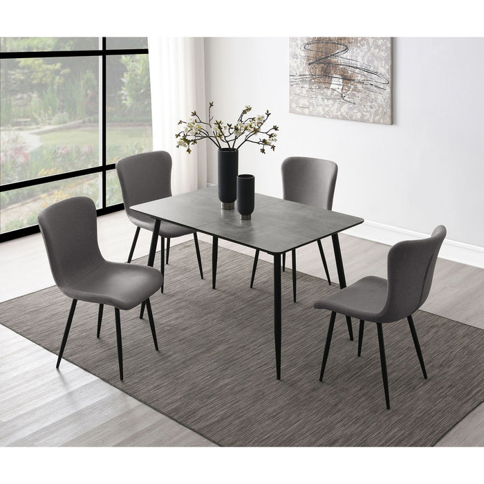 Grant - Extension Dining Table With Butterfly Leaf - Gray