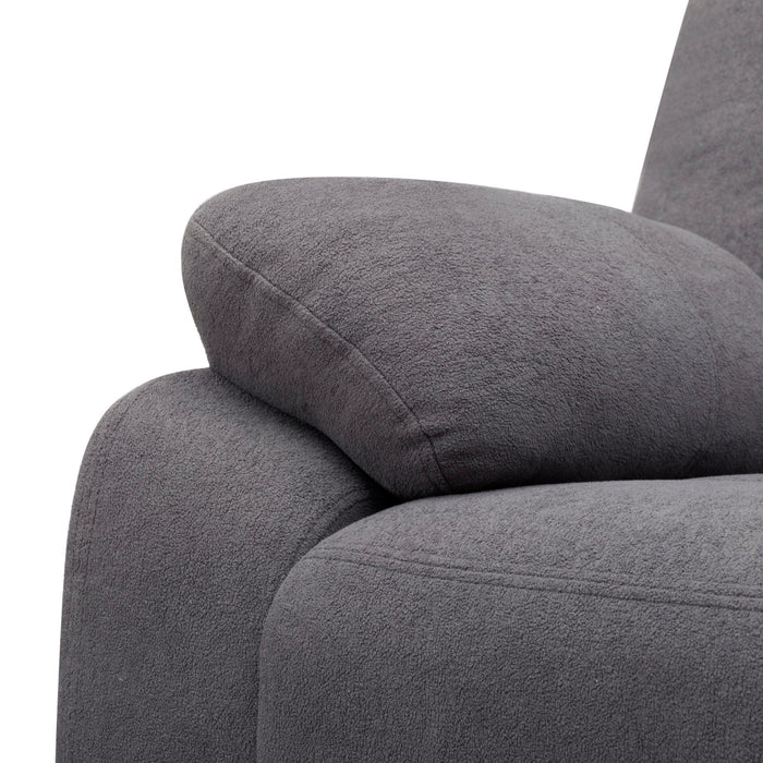 3 Piece Reclining Sofa Set With 150° Deep Recline, 3 Seat Couch, Loveseat & Single Recliner - Gray