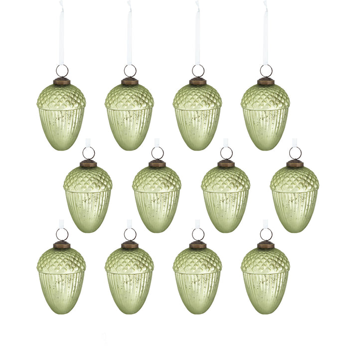 Tear Drop Ornament, Decorative Hanging Christmas Tree Ornaments For Holiday Party Decorations (Set of 12)