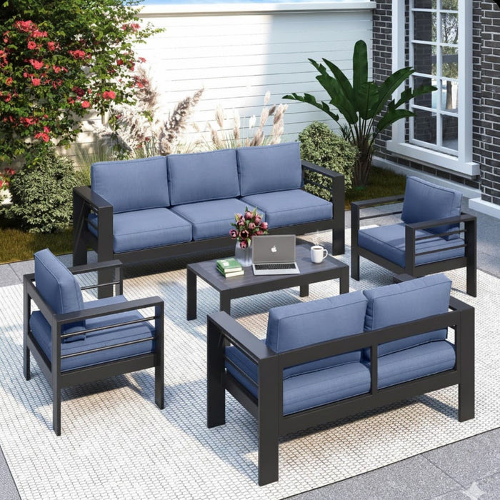Outdoor Patio Set, All-Weather, Thick Cushions